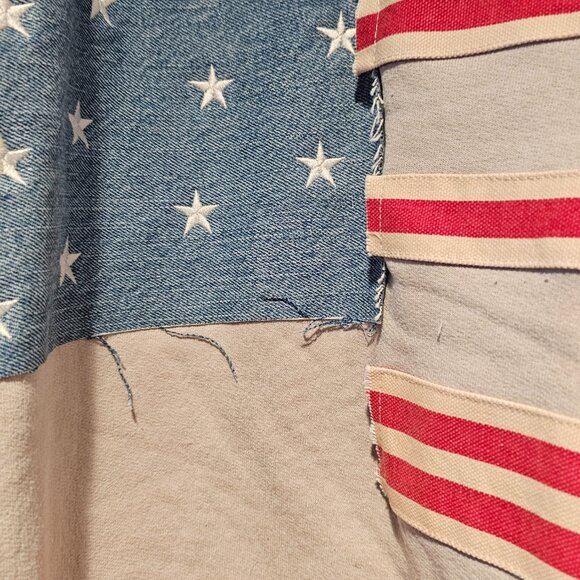 Free People X Tricia Fix Flag Sweatshirt NWT XL MSRP $298 *must have* SOLD OUT - Picture 13 of 14